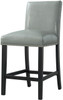 VALERY Gray Faux Leather 20" Wide Counter Chair