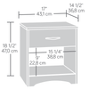 Origins White Night Stand (RTA)