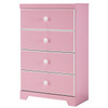 Ritzi Pink Four-Drawer Chest