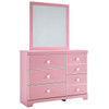 Ritzi Pink Headboard Bedroom Set