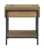 Fridley - Rectangular End Table - Brown / Black