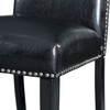 VALERY Black Faux Leather 20" Wide Counter Chair