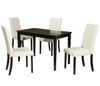 ALFREDO Ivory 5 Piece Dining Set