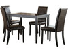 ALFREDO Brown 5 Piece Dining Set