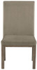 Chrestner - Gray / Brown - Dining Uph Side Chair (Set of 2)