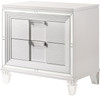 LEACREST White 31" Wide Nightstand with USB's