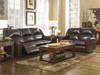 Woodsdale DuraBlend Antique Reclining Loveseat