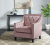 DAHLIA Blush Fabric 30" Wide Accent Chair