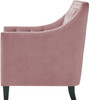 DAHLIA Blush Fabric 30" Wide Accent Chair