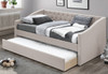REMEDY Beige Burlap Daybed with Trundle