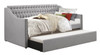 DAILY Grey Fabric Daybed With Trundle