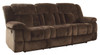 CORDAROY Chocolate Plush Reclining Sofa & Loveseat