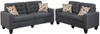 TEMPOE Blue Gray Living Room Set