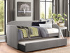 PAIGE Gray Daybed with Trundle