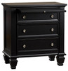 Lozano Black Night Stand