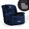 HUDDLE Dallas Cowboys 38" Wide Blue Fabric Recliner