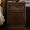 RIGGINS Brown 22" Wide by 30" Height Night Stand with Cabinet Door