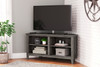 Arlenbry - Gray - Small Corner TV Stand