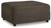 Allena - Gunmetal - Oversized Accent Ottoman