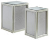 Traleena - Silver Finish - Nesting End Tables (Set of 2)