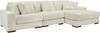 PREZZA Ivory 139" Wide Modular Sectional