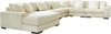 PREZZA Ivory 174" Wide Modular Sectional