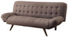 NICHOLES Brown Adjustable Sofa Bed