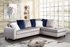 NELLIE Silver 105" Wide Reversible Sectional (RTA)