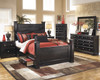 DOMINIC Black Bed with Storage