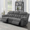 PIREAS Gray Chenille 99" Wide Modular Sofa