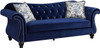 YULIETTE Blue 90" Wide Sofa