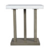 Greta - Square End Table - Gray