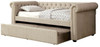 ALEXANDRE Beige Day Bed w/ Trundle