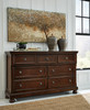 Atlas Dark Brown 65" Wide Dresser