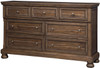 BELTON Light Brown 65" Wide Dresser