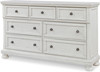 Belton White 65" Wide Dresser & Mirror