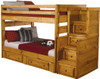 CHUCK Full Stairway Bunk Bed with Underbed Storage