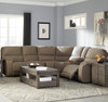 Desster Taupe Reclining Sectional