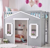 RAYLAN Gray Loft Bed