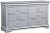 NIMES Silver 58.3" Wide Dresser