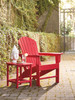 CHAMPLAIN Red 15" Wide Adirondack Side Table