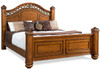 Everette Warm Oak Poster Bed 6-PC Bedroom Set