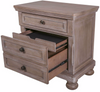 Braylon Grey Nightstand With Hidden Storage