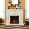 Cullen White Fireplace