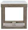 Loyaska - Brown/ivory - Square End Table