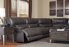 ADMIRAL Top-Grain Leather Reclining Sectional