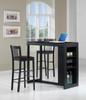 Dos Black 3 PC Counter Height Set with Storage