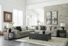 PREZZA Gray 133" Wide Modular Sectional without Chaise