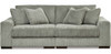 PREZZA Gray 102" Wide Modular Sofa