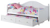 EVETTE White Twin Day Bed With Trundle